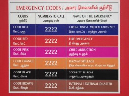 Colour code, activation and procedure